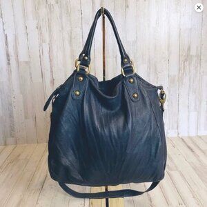 Butter Soft Leather Large Hobo Bag w/ Shoulder Strap